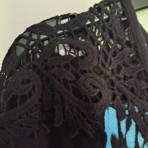 Harley Davidson Women's Graphic T-Shirt Skull Studded Sparkly Lacey Size M - Picture 6 of 10